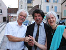 Robert, Monsieur Bruno, Ruth, holding the key